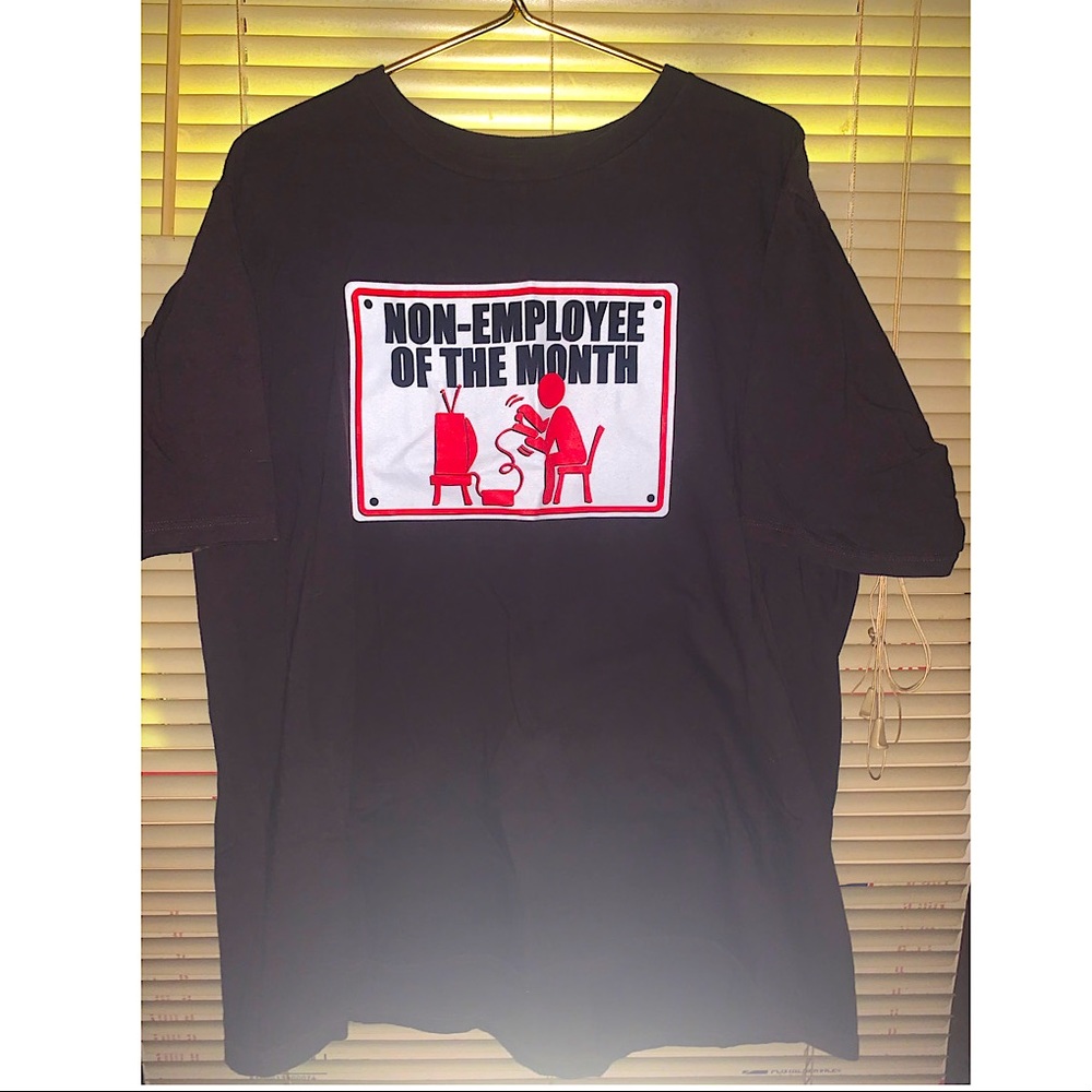 Non-Employee of the month graphic T-shirt video game comedy